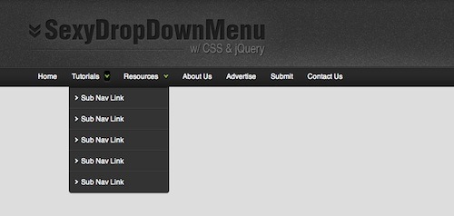 jQuery drop down menu